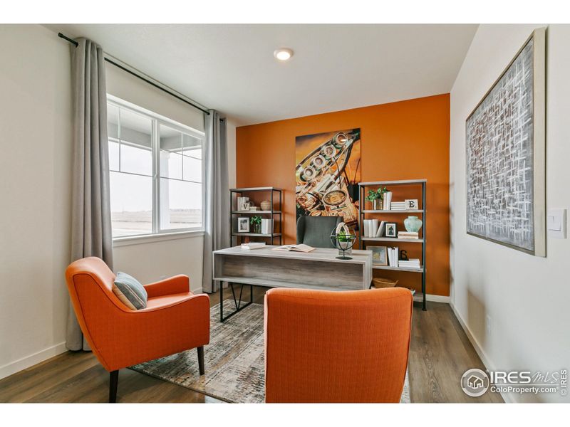 Furnished interior view inside a new home in Settlers Crossing, Commerce City (Image 19).