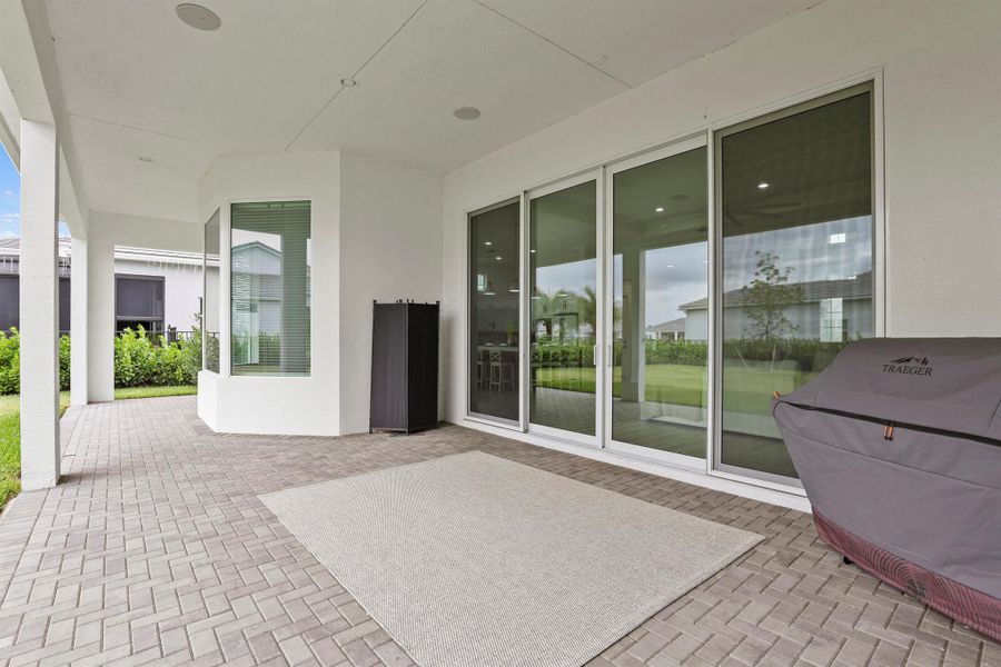 Exterior details and patio area of a home in , Westlake (Image 33).