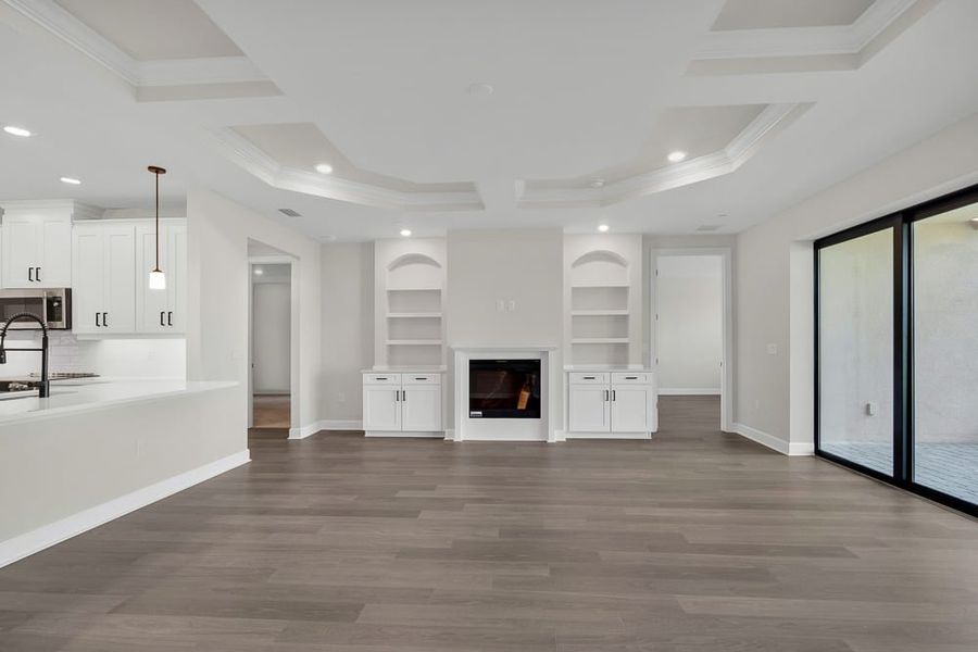 Spacious, unfurnished interior of a new home in Esplanade by the Islands Coach Homes, Naples (Image 19). Spacious, unfurnished interior of a new home in Esplanade by the Islands Coach Homes, Naples (Image 19).