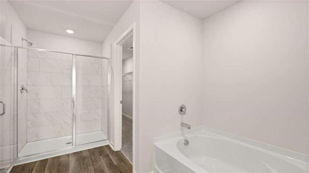 Spacious, unfurnished interior of a new home in Echo Glen, Stockbridge (Image 23). Spacious, unfurnished interior of a new home in Echo Glen, Stockbridge (Image 23).