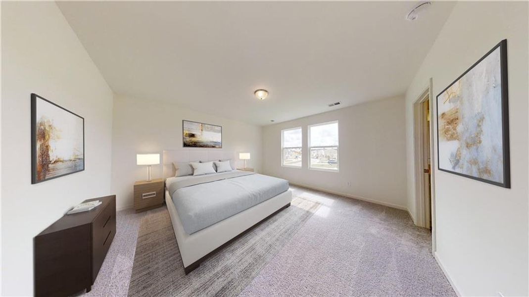 Furnished interior view inside a new home in Crescent Pointe, Carrollton (Image 3).
