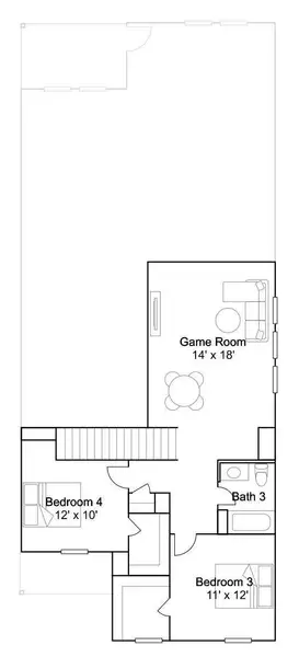 2D floor plan layout of this home in Pelly Place, Baytown, TX (Image 2). 2D floor plan layout of this home in Pelly Place, Baytown, TX (Image 2).