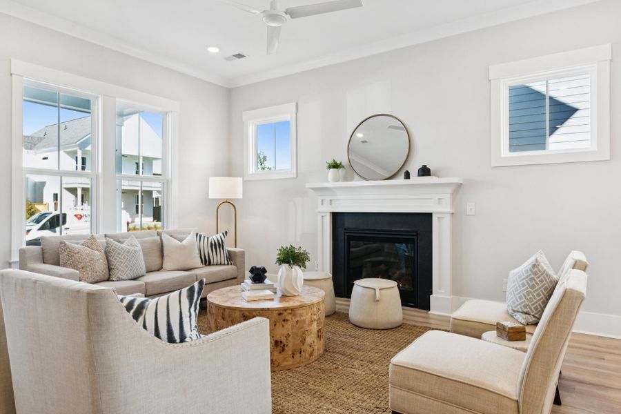 Furnished interior view inside a new home in , Summerville (Image 16). Furnished interior view inside a new home in , Summerville (Image 16).