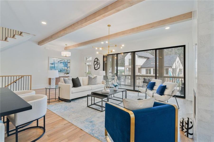 Furnished interior view inside a new home in Pendergrast Farm, Atlanta (Image 52).