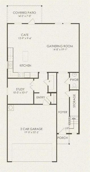 Pulte Homes, Modena floor plan