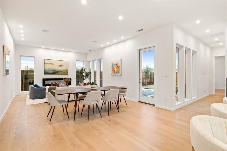 Furnished interior view inside a new home in , Dallas (Image 5).