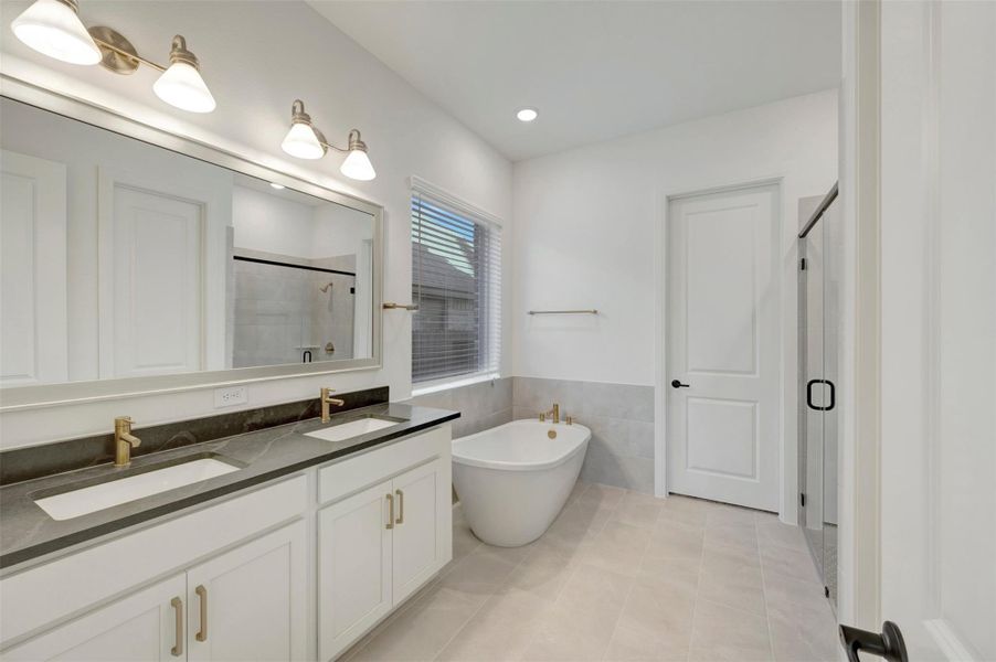 Furnished interior view inside a new home in Riceland - Enclave Collection, Mont Belvieu (Image 15).
