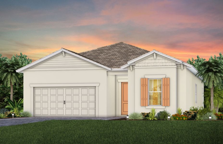 Representative exterior photo of a completed home built from the Prestige by Pulte Homes in SeaFlower, Bradenton, FL (Image 17). Representative exterior photo of a completed home built from the Prestige by Pulte Homes in SeaFlower, Bradenton, FL (Image 17).