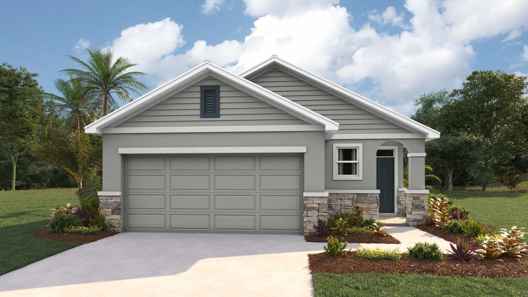 Representative exterior photo of a completed home built from the Allex by D.R. Horton in Sandal Key, Weeki Wachee, FL (Image 20).