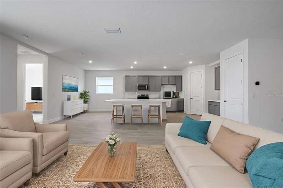 Furnished interior view inside a new home in Angeline, Land O' Lakes (Image 9).