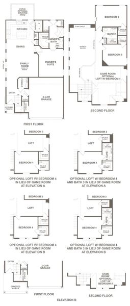 2D floor plan layout for the Guadalupe 2 by Milestone Community Builders in Foxfield, Austin, TX (Image 3). 2D floor plan layout for the Guadalupe 2 by Milestone Community Builders in Foxfield, Austin, TX (Image 3).