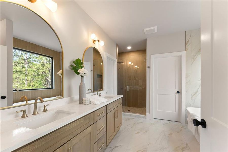 Furnished interior view inside a new home in , Cumming (Image 33).