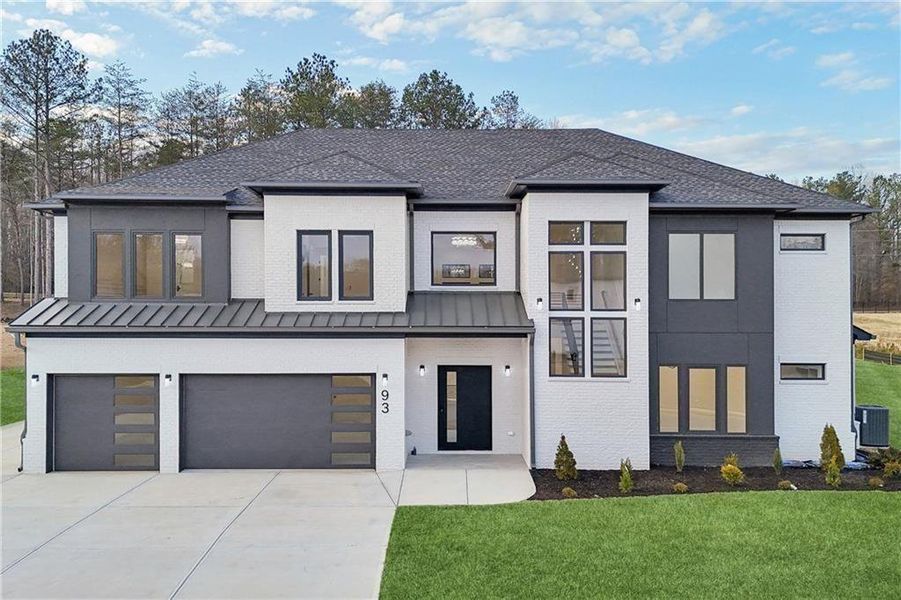 Front exterior of a new home in , Auburn, GA, highlighting curb appeal (Image 25).
