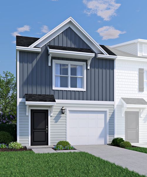 Representative exterior photo of a completed home built from the Jarrod by Veranda Homes in Trenton Place, Roebuck, SC (Image 5).