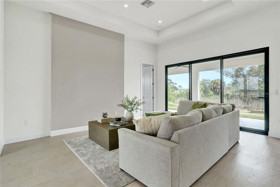 Furnished interior view inside a new home in , Cape Coral (Image 19).