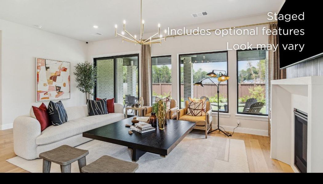 Furnished interior view inside a new home in WILDTREE 50', Montgomery (Image 3).