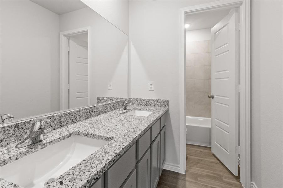 Furnished interior view inside a new home in Retreat at Fossil Creek, Fort Worth (Image 4). Furnished interior view inside a new home in Retreat at Fossil Creek, Fort Worth (Image 4).