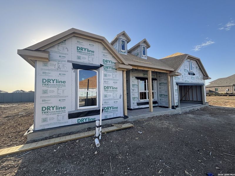 In-progress construction of a new home in The Heritage at Saddlebrook Ranch 70's, Schertz, TX (Image 27).