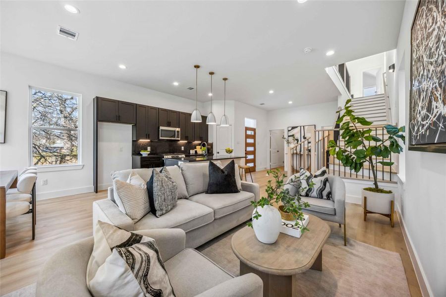 Furnished interior view inside a new home in , Houston (Image 13).