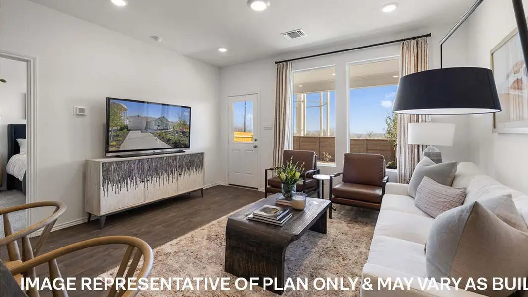 Furnished interior view inside a new home in Wayside, Uhland (Image 17).