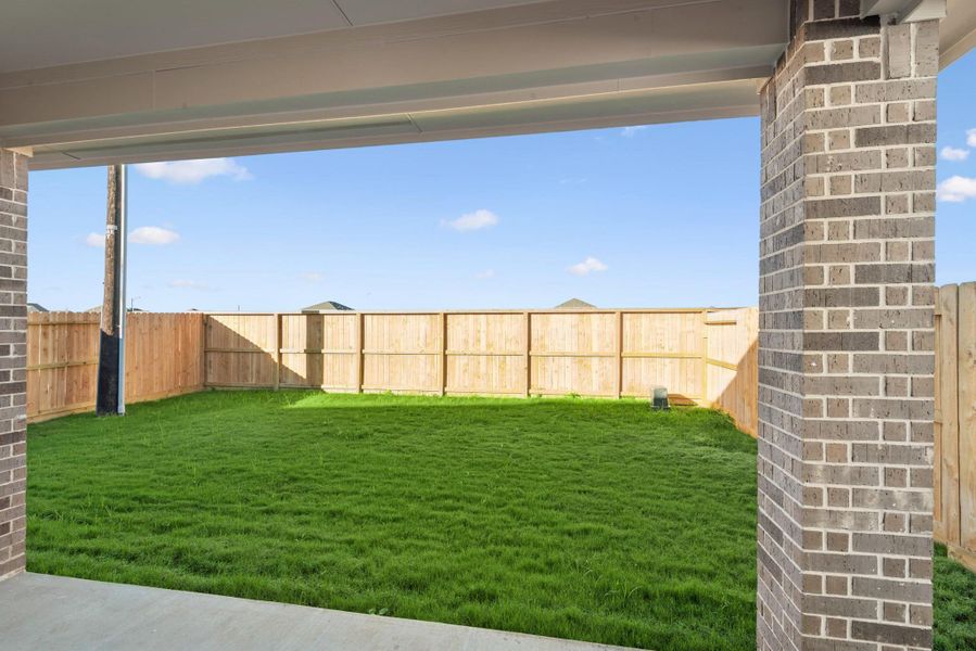 Lovely views from the covered patio Lovely views from the covered patio