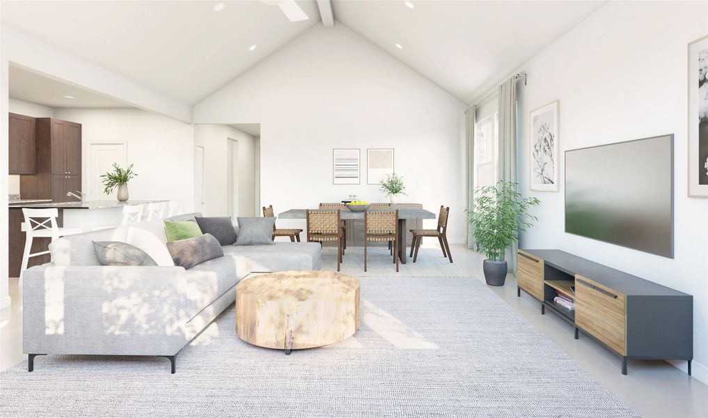 Open great room (*Artist rendering used for illustration purposes only.)