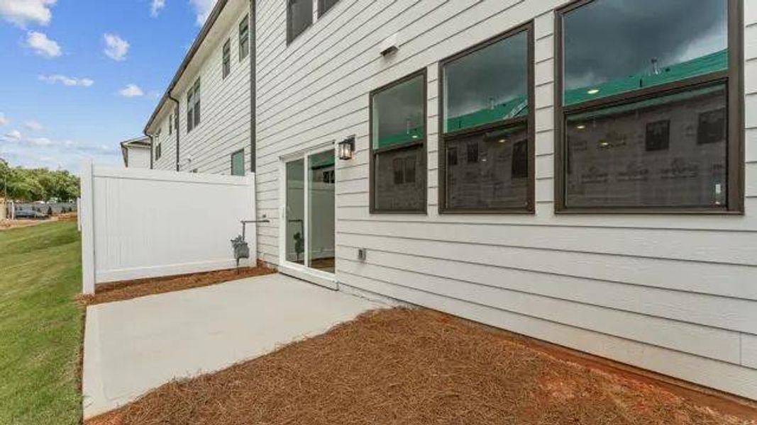 Exterior details and patio area of a home in Magnolia Square, Austell (Image 3).