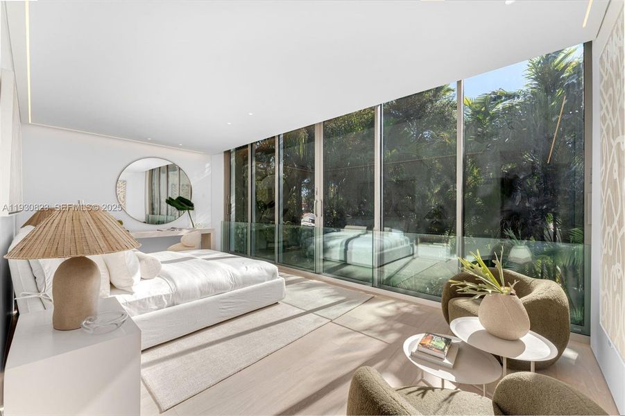 Furnished interior view inside a new home in , Miami (Image 9).