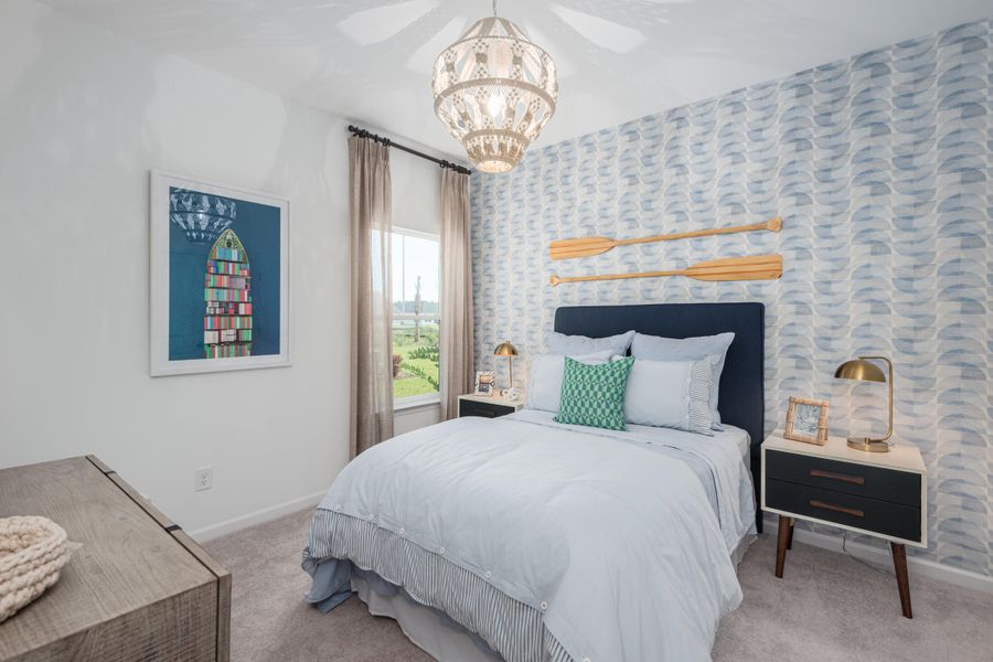 Furnished interior view inside a new home in Sweetgrass at Summers Corner, Summerville (Image 6).