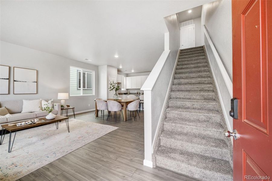 Furnished interior view inside a new home in Pintail Commons at Johnstown Village, Johnstown (Image 10).