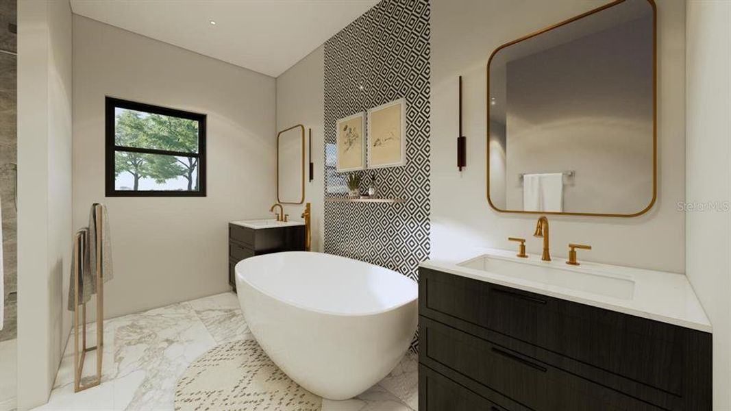 Furnished interior view inside a new home in , Ocala (Image 10).