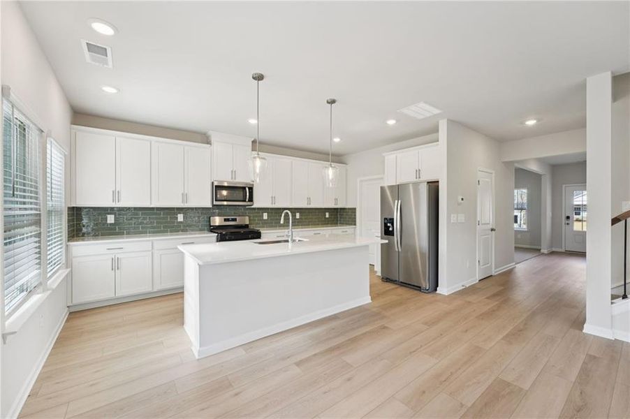 Furnished interior view inside a new home in Westmont Preserve, Powder Springs (Image 14).