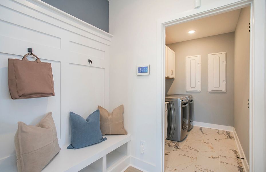 Palmary Laundry Room in new homes for 55+ Active Adult community in Del Webb Barton Village