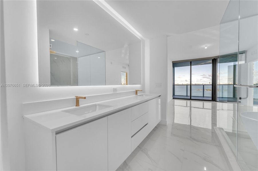 Furnished interior view inside a new home in , Miami (Image 12).