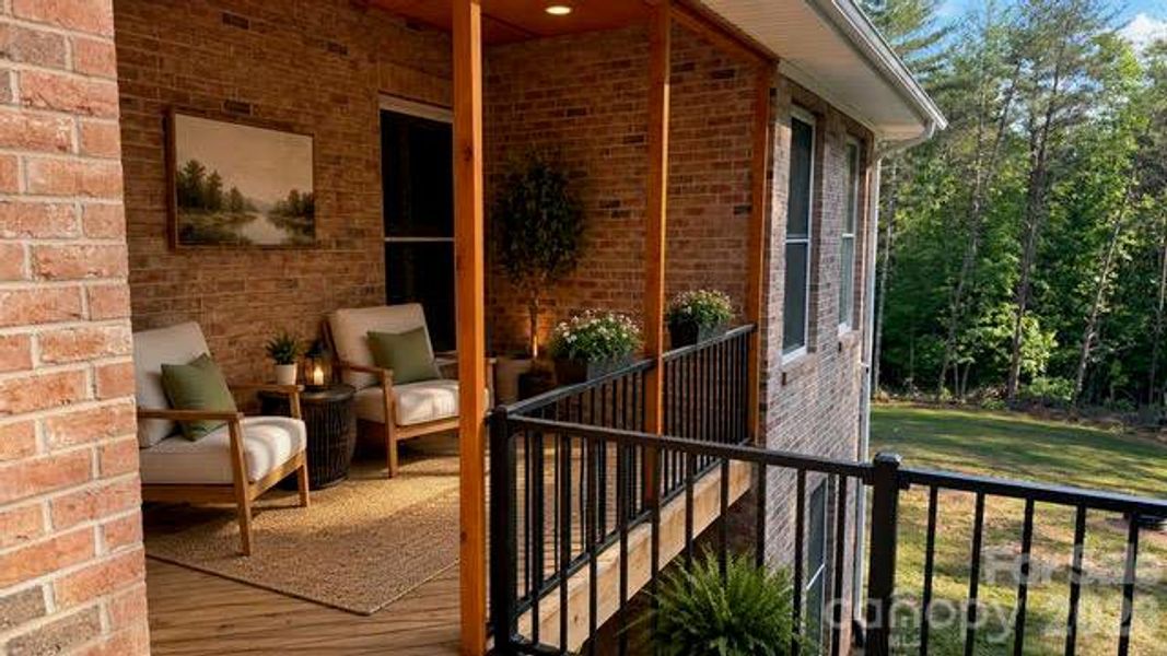 Back Deck - Virtually Staged
