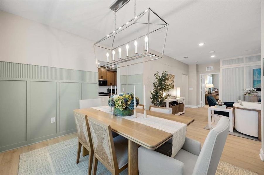 Furnished interior view inside a new home in Gatherings® of Lake Nona, Orlando (Image 21).