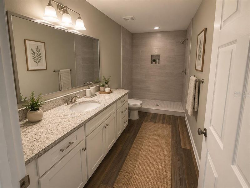 Furnished interior view inside a new home in , Dunnellon (Image 4).
