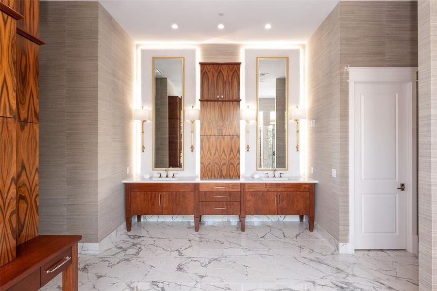 Furnished interior view inside a new home in , Dallas (Image 11).