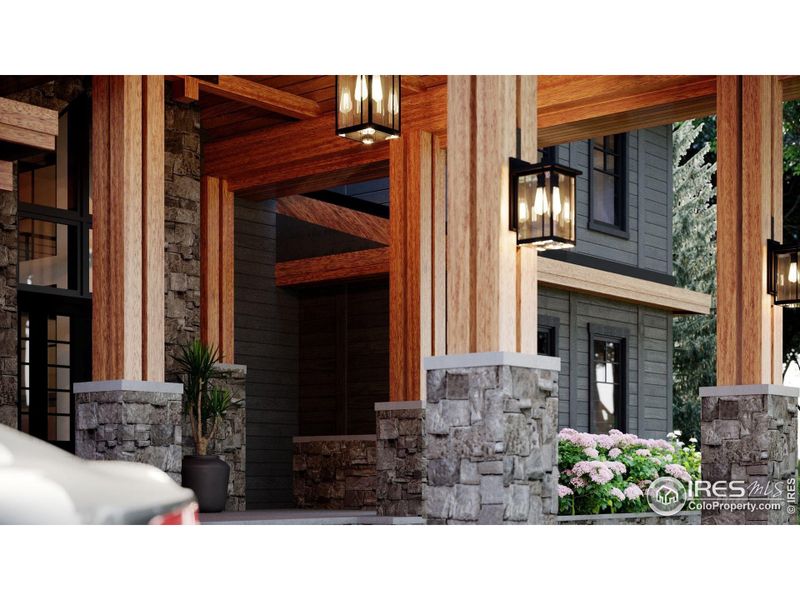 Exterior details and patio area of a home in , Golden (Image 2).