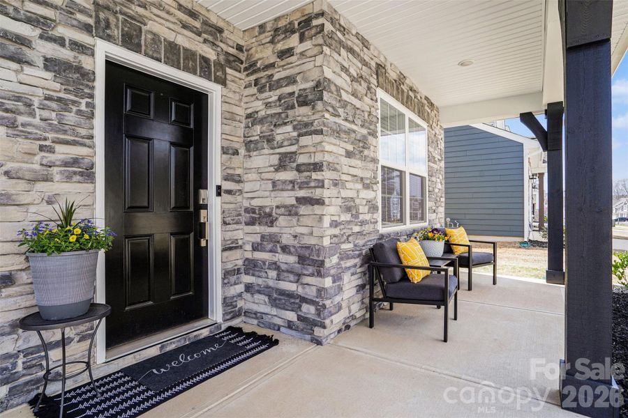 Oversized covered porch