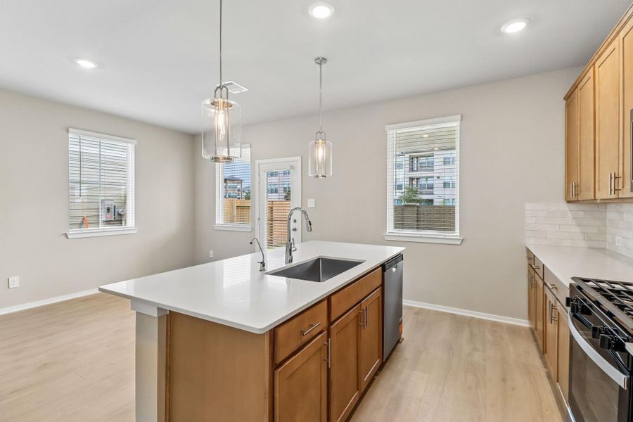 Furnished interior view inside a new home in Parkway Commons - City Series, Missouri City (Image 11).