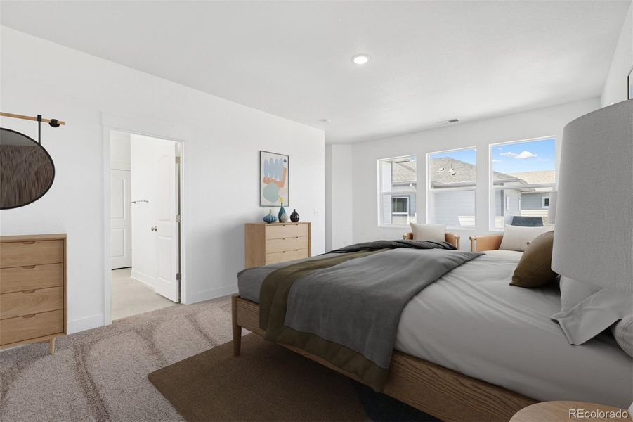 Furnished interior view inside a new home in Painted Prairie Cottage, Aurora (Image 8).