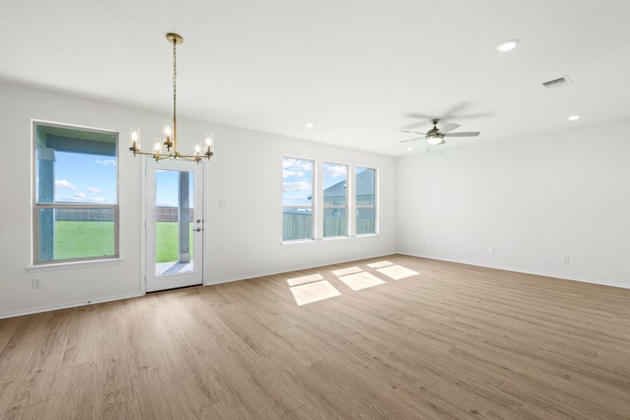 Spacious, unfurnished interior of a new home in Salerno - Classic Collection, Round Rock (Image 23). Spacious, unfurnished interior of a new home in Salerno - Classic Collection, Round Rock (Image 23).