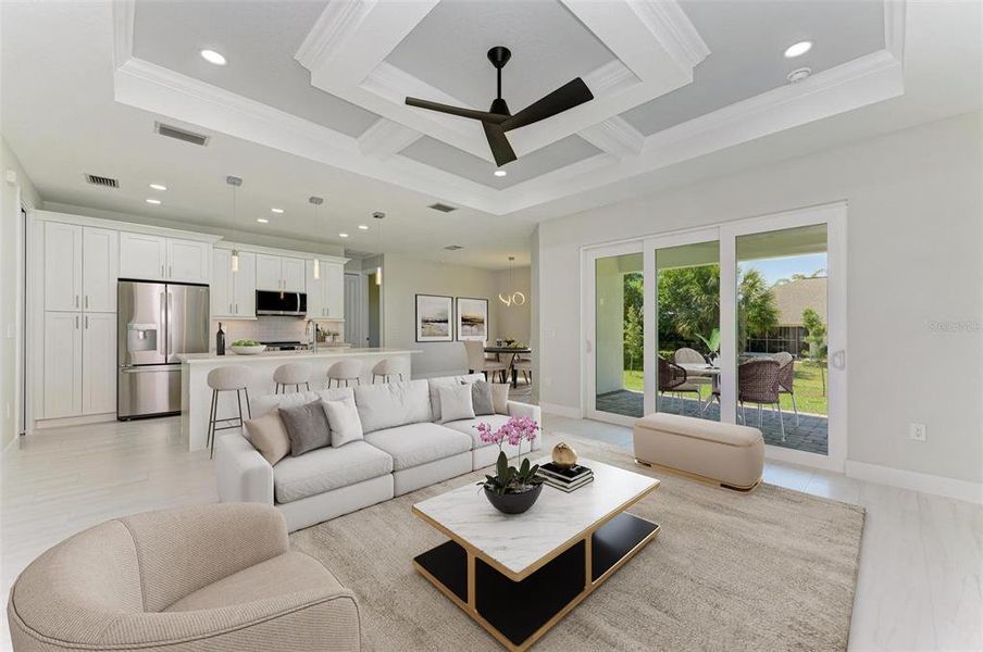 Furnished interior view inside a new home in , North Port (Image 13).