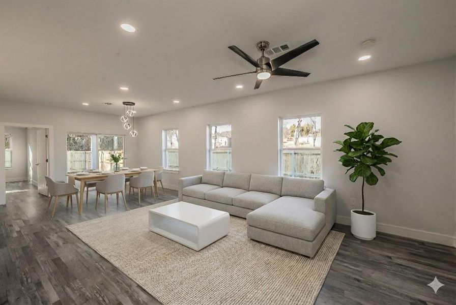 Furnished interior view inside a new home in , Dallas (Image 4). Furnished interior view inside a new home in , Dallas (Image 4).