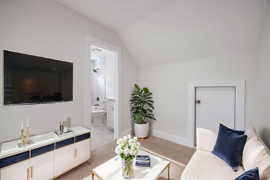 Furnished interior view inside a new home in , Dallas (Image 5).