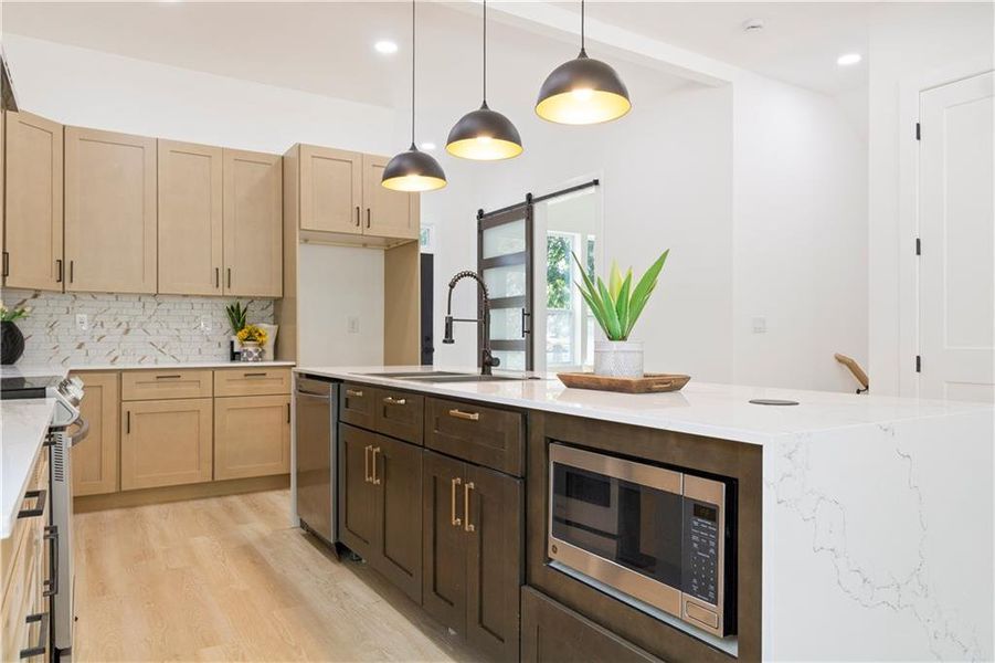 Furnished interior view inside a new home in , Atlanta (Image 6).