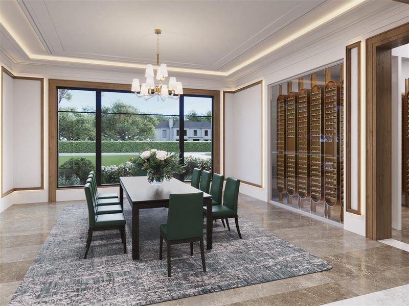 Dining room rendering