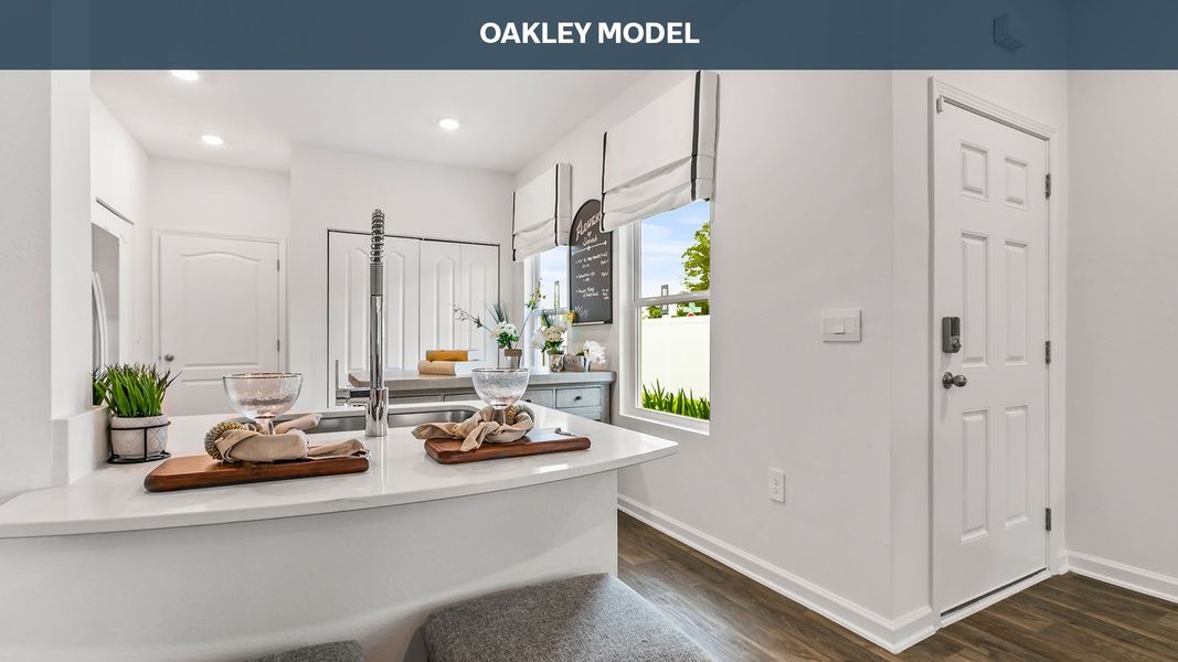 Representative furnished interior of a home built from the Oakley by D.R. Horton in Corsair, Middleburg (Image 5).