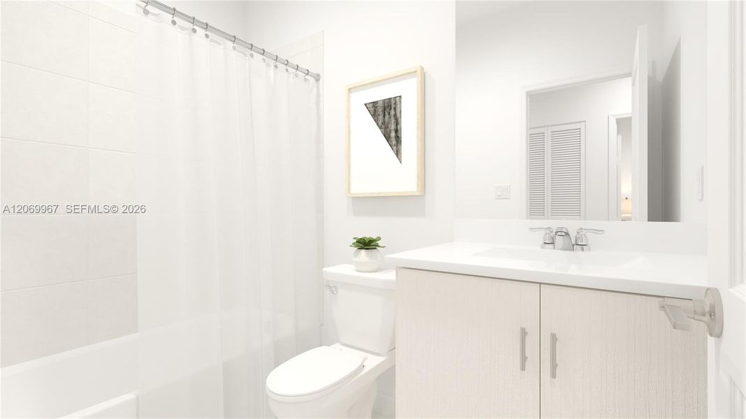Furnished interior view inside a new home in Breezewood, Miami (Image 5).